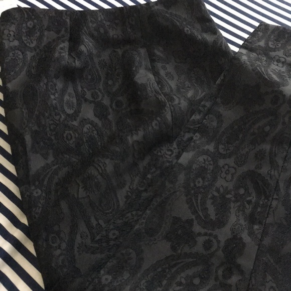 BROOKS BROTHERS PAISLEY JACQUARD ANKLE PANTS - Picture 2 of 9